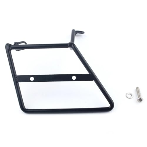 DZSCHUNLUSM Motorrad Gepäckträger Für ST125 ST 125 DAX125 2021-2023 Schwarz Chrom Linke Seite Tasche Halterung Seite Trunk Bag Unterstützung Motorrad Gepäckbrücke(Schwarz) von DZSCHUNLUSM
