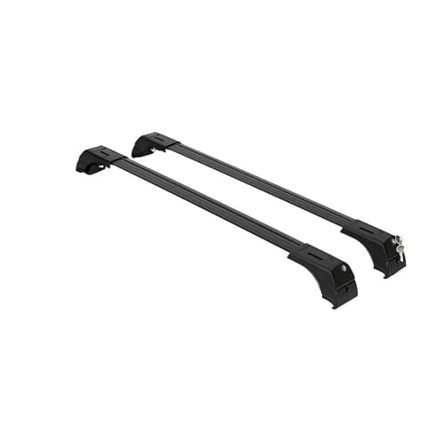 DZSDKHLFJ Dachträger 220lbs Dachträger Querträger Diebstahlsicherung Aluminium Autogepäckträger Für Genesis GV70 2022 2023 2024 2025 Dachgepäckträger(Schwarz) von DZSDKHLFJ