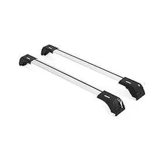 DZSDKHLFJ Dachträger 220lbs Dachträger Querträger Diebstahlsicherung Aluminium Autogepäckträger Für Genesis GV70 2022 2023 2024 2025 Dachgepäckträger(Silber) von DZSDKHLFJ