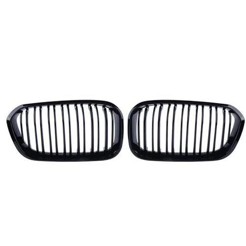 DZSDKHLFJ Kühlergrill Grill 1 Paar Für 1er F20 F21 2012–2019 Frontgrills Schwarz Glänzend Nierengrill Ersatz Racing Frontstoßstangengitter(Double-Glossy Black) von DZSDKHLFJ