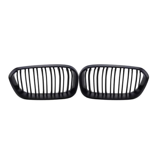 DZSDKHLFJ Kühlergrill Grill 1 Paar Für 1er F20 F21 2012–2019 Frontgrills Schwarz Glänzend Nierengrill Ersatz Racing Frontstoßstangengitter(Double-Matte Black) von DZSDKHLFJ