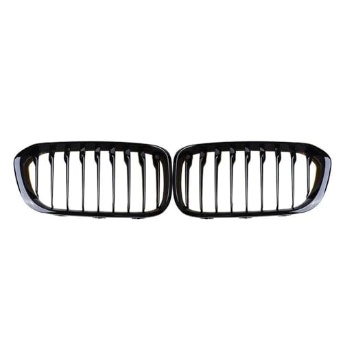 DZSDKHLFJ Kühlergrill Grill 1 Paar Für 1er F20 F21 2012–2019 Frontgrills Schwarz Glänzend Nierengrill Ersatz Racing Frontstoßstangengitter(Single-Matte Black) von DZSDKHLFJ