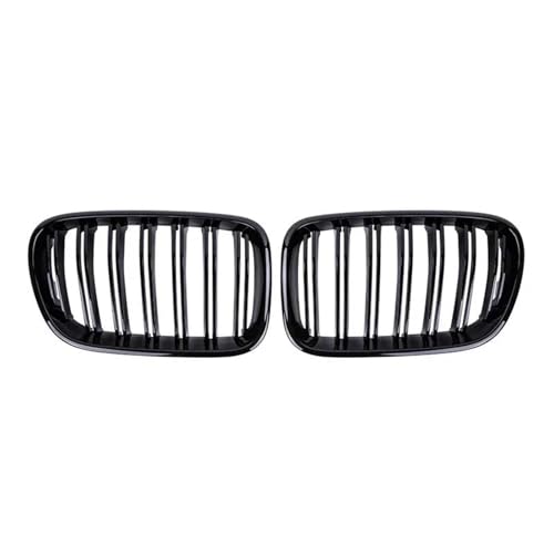 DZSDKHLFJ Kühlergrill Grill 2pc Racing Grill Auto Front Stoßstange Gitter Für X3 F25 2011-2013 Niere Kühlergrill(Schwarz glänzend) von DZSDKHLFJ