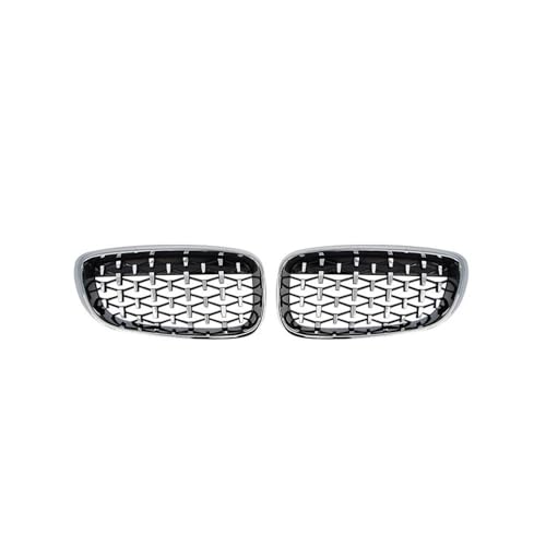 DZSDKHLFJ Kühlergrill Grill Für 3er Gt F34 Gran Turismo 328i 330i 335i 340i 2012-2019 Chrom-Nierengitter Meteor Style Diamond Grill(Full Silver) von DZSDKHLFJ