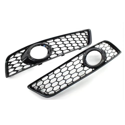 DZSDKHLFJ Kühlergrill Grill Für A3 8P 2009-2013 1 Paar Frontstoßstangengrill Auto Honeycomb Mesh Grille Abdeckung(Glänzend schwarz) von DZSDKHLFJ
