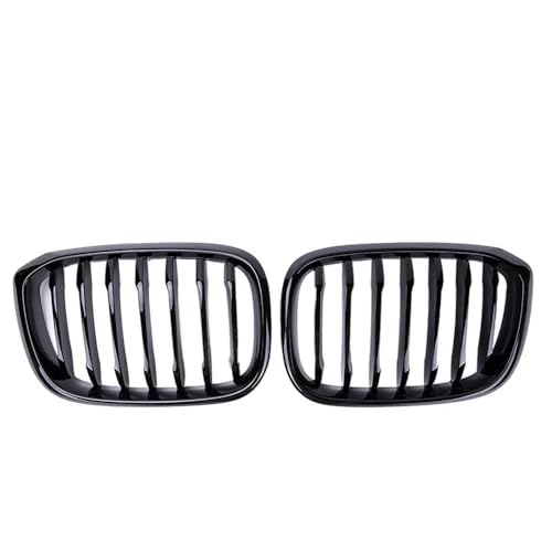 DZSDKHLFJ Kühlergrill Grill Für3 4 X3 X4 G01 G02 G08 2018-2021 Auto Front Nierengrill Einzellinie 1 Lamellen Glanz Matt Schwarz Stoßstange Racing Grills(Glänzend schwarz) von DZSDKHLFJ