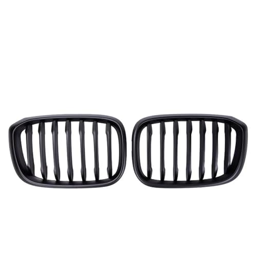 DZSDKHLFJ Kühlergrill Grill Für3 4 X3 X4 G01 G02 G08 2018-2021 Auto Front Nierengrill Einzellinie 1 Lamellen Glanz Matt Schwarz Stoßstange Racing Grills(Matte Black) von DZSDKHLFJ