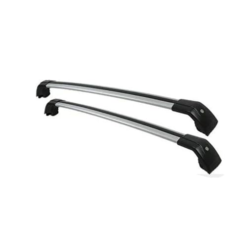DZSDKHLFJ Relingträger 2 Stücke Für Suzuki Für Vitara 2015-2022 Aluminium Legierung Seite Bars Kreuz Schienen Dach Rack Gepäck Träger Dach Bars(Black Silver) von DZSDKHLFJ