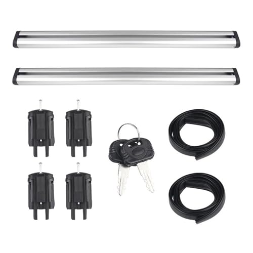 DZSDKHLFJ Relingträger 2 Stücke Universal Dach Rack wasserdichte Top Tasche Lagerung Auto Gepäck Träger Aluminium Legierung Für SUV Auto Dach Rack(130cm) von DZSDKHLFJ