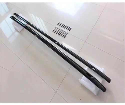 DZSDKHLFJ Relingträger Aluminium-Autodachträger-Rack-Schiene Für Toyota Für Land Cruiser LC300 2022-2024 Schienen Bar Gepäckträger Bars Top Cross Bar(Schwarz) von DZSDKHLFJ