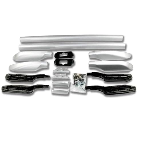DZSDKHLFJ Relingträger Für Toyota Für Prado J150 2010-2022 Autodachträgerkorb Oberschienenkreuzleiste Gepäckträger 1 Satz(Silber) von DZSDKHLFJ