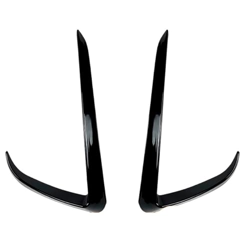 DZSDKHLFJ Spoiler Für Tesla Für Model Y 2017-2021 2022 2023 1 Paar Frontstoßstange Nebelscheinwerfer Windmesser Spoiler Splitter(Glänzend schwarz) von DZSDKHLFJ