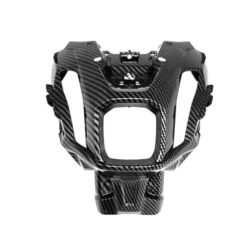 DZSDKHLFJ Verkleidung Für MT-07 Für MT07 2021 2022 2023 2024 Carbon Fiber Pattern Motorrad Front Mid Cover Guard Verkleidungszubehör Frontspoiler von DZSDKHLFJ
