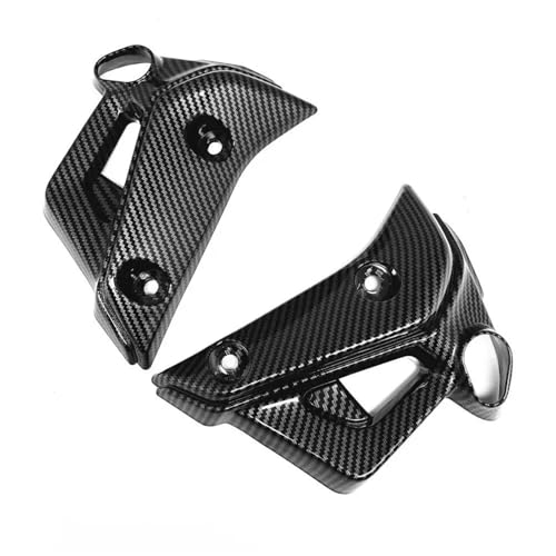 DZSDKHLFJ Verkleidung Für MT-07 Für MT07 2022 2023 2024 Carbon Fiber Farbe Vorderseite Kühler Verkleidung Motorrad Zubehör Teile Frontspoiler von DZSDKHLFJ