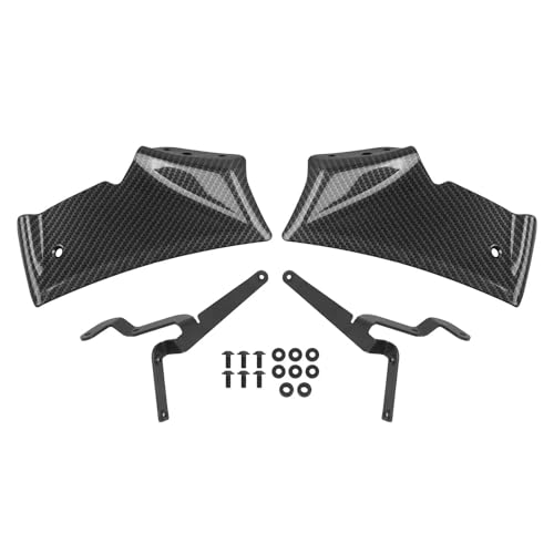 DZSDKHLFJ Verkleidung Für MT-10 Für MT10 Für MT 10 2022 2023 2024 2025 Frontverkleidung Winglets Seitenspoiler Motorradzubehör Frontspoiler(Dunkelgrau) von DZSDKHLFJ