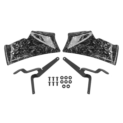 DZSDKHLFJ Verkleidung Für MT-10 Für MT10 Für MT 10 2022 2023 2024 2025 Frontverkleidung Winglets Seitenspoiler Motorradzubehör Frontspoiler(Forged Pattern) von DZSDKHLFJ