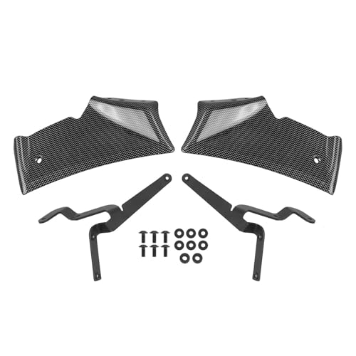DZSDKHLFJ Verkleidung Für MT-10 Für MT10 Für MT 10 2022 2023 2024 2025 Frontverkleidung Winglets Seitenspoiler Motorradzubehör Frontspoiler(Plaid Pattern) von DZSDKHLFJ