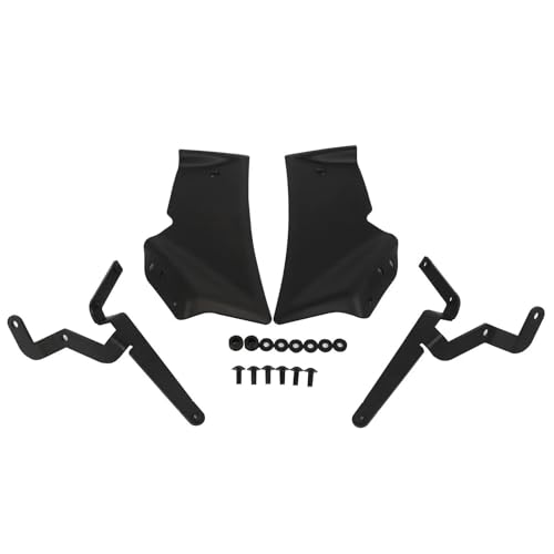 DZSDKHLFJ Verkleidung Für MT-10 Für MT10 Für MT 10 2022 2023 2024 2025 Frontverkleidung Winglets Seitenspoiler Motorradzubehör Frontspoiler(Schwarz) von DZSDKHLFJ