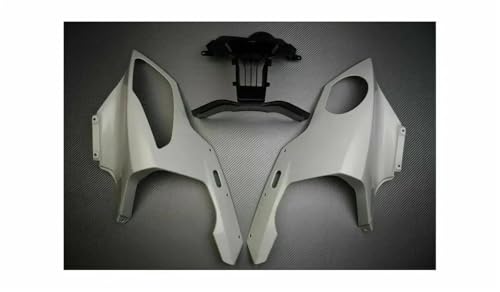 DZSDKHLFJ Verkleidung Für S1000RR 2009 2010 2011 2012 2013 2014 Unlackiert Oberen Motorrad Front Verkleidung Gugel Nase Zubehör Frontspoiler(Das ganze Set) von DZSDKHLFJ