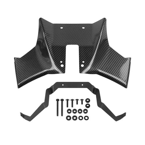 DZSDKHLFJ Verkleidung Für Suzuki Für GSX-8S 2023 2024 2025 Abtrieb Frontspoiler Nackt Aerodynamische Winglet Front Scheinwerfer Verlängerung Frontspoiler(Carbon Pattern) von DZSDKHLFJ
