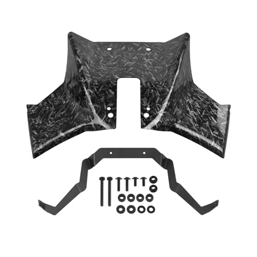 DZSDKHLFJ Verkleidung Für Suzuki Für GSX-8S 2023 2024 2025 Abtrieb Frontspoiler Nackt Aerodynamische Winglet Front Scheinwerfer Verlängerung Frontspoiler(Forge Pattern) von DZSDKHLFJ