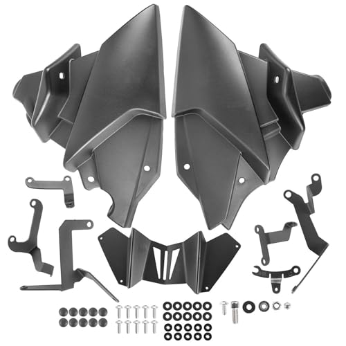 DZSDKHLFJ Verkleidung Für Tracer9 Für MT09 Für Tracer 9 GT 2021-2024 Bauchpfanne Untermotor Spoiler Verkleidung Motorradrahmen Panelabdeckung Frontspoiler(Mattschwarz) von DZSDKHLFJ