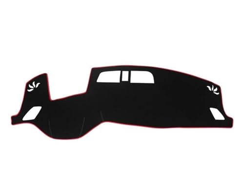 DZSFDGDDFGD Dashboard Matte Auto LHD Dashboard Abdeckung Sonnenschutz Matte Vermeiden Licht Matte Teppiche Zubehör Für Mitsubishi Für Outlander 2022 2023 Sonnenschutz Pad(A Red Side) von DZSFDGDDFGD