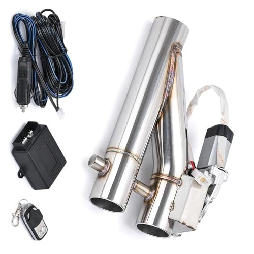 DZSFDGDDFGD Endrohre Drahtloser Fernbedienung Universal 2 "2,25" 2,5 "3" Doppelventil Elektrisches Auspuff-Abschaltventil Auspuffrohr Schalldämpfer Auspuffblenden(2.75 Inch) von DZSFDGDDFGD
