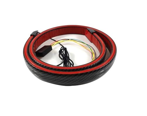 DZSFDGDDFGD Heckspoiler 120 cm Spoiler-Licht Universal Carbon Faser Auto Heckspoiler Flusslampe Das Dritte Bremslicht Stopp Signalleuchten 12 V Automotive Heckflügel von DZSFDGDDFGD