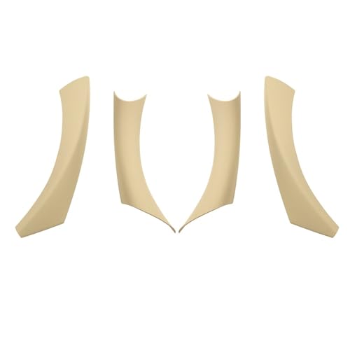 DZSFDGDDFGD Innentürdekoration Für E90 E91 E92 Für 3 Serie 318 320 325 Auto Innen Griffe Tür Panel Haltegriff Abdeckungen Auto Dekoration Griffabdeckung(Beige 2set) von DZSFDGDDFGD