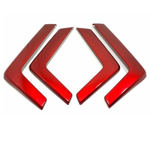 DZSFDGDDFGD Innentürdekoration Für Toyota Für RAV4 2019-2021 2022 2023 Für RAV 4 XA50 ABS Innere Tür Armlehne Griff Abdeckung Trim Streifen Aufkleber Griffabdeckung(Rot) von DZSFDGDDFGD
