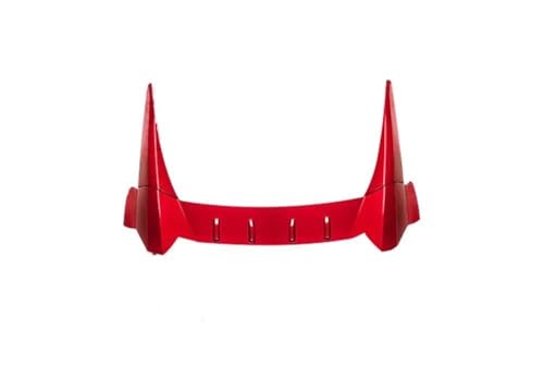 DZSFSTRHRRT Diffusor Für Civic 2016 2017 2018 2019 2020 Hinten Dach Spoiler Flügel Splitter Diffusor Geändert Styling Racing Boot Lip Body Kit Auto Spoiler Wing(Glossy Red) von DZSFSTRHRRT