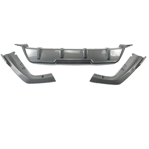DZSFSTRHRRT Heckspoiler Für X6 G06 2019 2020 2021 2022 2023 2024 Heckstoßstange Body Kit Diffusor Spoiler Splitter Glänzend Schwarz Carbon Look Auto Heckspoiler(Kohlenstoff-Look) von DZSFSTRHRRT