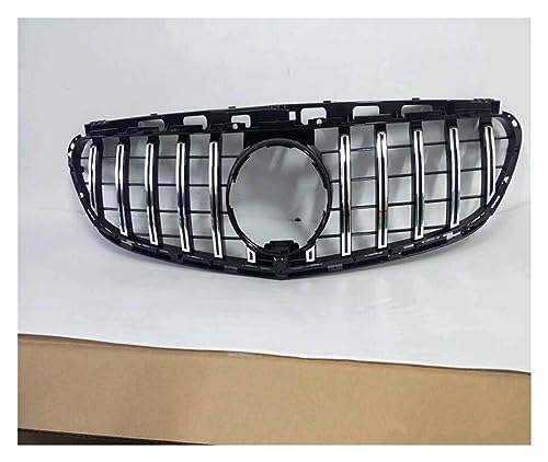 Front Kühlergrille Frontgrill Für Mercedes Für Benz E-Klasse W212 2014–2016 GT Für Panamericana Stil Silberfarben Auto Oberstoßstange Haube Lüftungsgitter Racing-Grill Kühlergrill Sportgrill von DZSFSTRHRRT