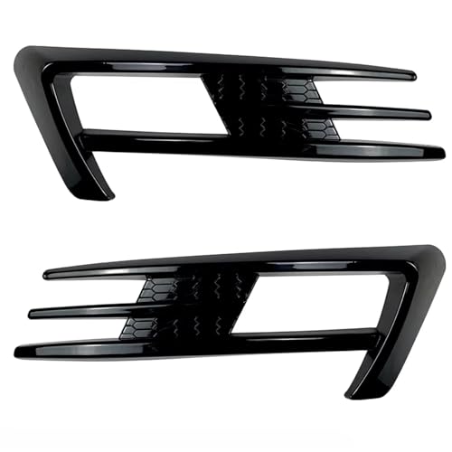 DZSHONGXINSM Frontspoiler 2X 2012-2019 Für VW Für Golf 7 7,5 MK7 MK 7,5 TSI TDI Front Stoßstange Lip Nebel Licht Lampe Kühlergrill Abdeckung Trim Durch ABS Frontstoßstange Spoiler(Gloss Black B) von DZSHONGXINSM