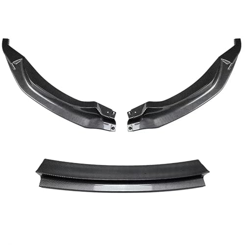 DZSHONGXINSM Frontspoiler 3PCS Auto Frontspoilerlippe Splitter Für M3 F80 Für M4 F82 F83 Diffusor Splitter Abdeckung Gurad Body Kits 2015-2020 Tuning Frontstoßstange Spoiler(Kohlenstoff-Look) von DZSHONGXINSM