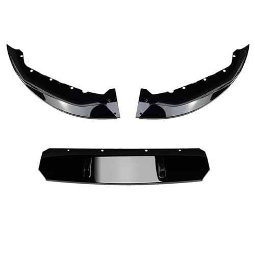 DZSHONGXINSM Frontspoiler Auto Front Stoßstange Lip Body Kit Spoiler Splitter Stoßstange Canard Lip Guard Zubehör Für 5 Series G30 LCI 540i 2021+ Frontstoßstange Spoiler(Glänzend schwarz) von DZSHONGXINSM
