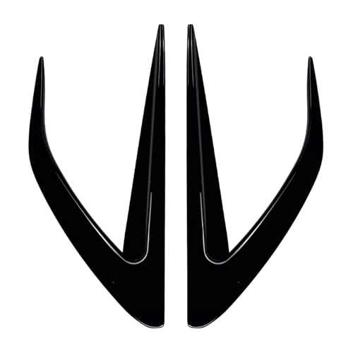 DZSHONGXINSM Frontspoiler Für Mazda Für MX-5 Für Miata ND 2016+ Auto-Vorderseite Air Vent Trim Cover Intake Spoiler Kit Aufkleber Außendekoration Trim Frontstoßstange Spoiler(Glänzend schwarz) von DZSHONGXINSM