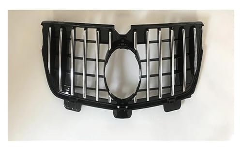 DZSHONGXINSM Kühlergrill Einlass Haube Mesh Front Kühler Gitter Stoßstange Grille Racing Grill Trim Für Mercedes Für Benz X164 GL 2010 2011 2012 Nieren Doppel Bar Front Grille(Silber) von DZSHONGXINSM