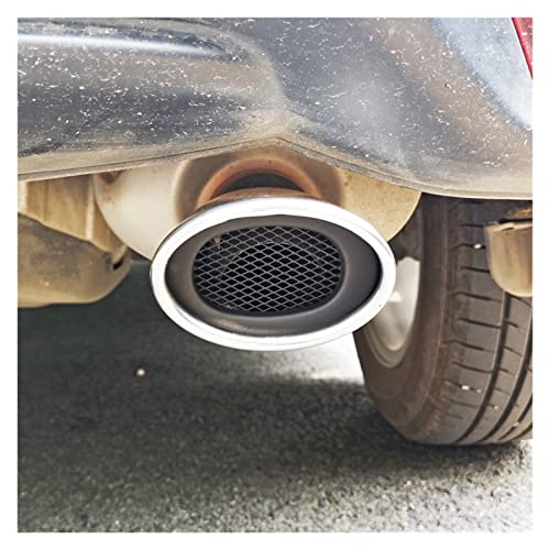 DZSJFGAIS Auto-Endrohr-Auspuffspitze Für Hrv Brv 2014-2016 2021 Auto-Edelstahl-Endstück-Dekorationsteile Auto Endrohr(Blue with Net) von DZSJFGAIS