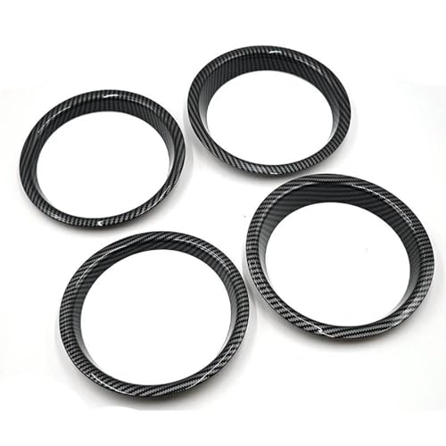 DZSJFGAIS Auto Styling Zierleiste Für Nissan Für Qashqai J10 2007 2008 2009 2010 2011 2012 2013 Auto Audio Sound Abdeckung Zubehör Trim(Kohlefaser-Stil) von DZSJFGAIS