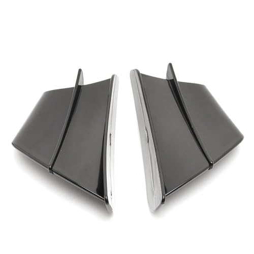 DZSJFGAIS Motorrad Winglets Für Ducati 899 959 1198 S 1199 1299 Für Panigale R V4 V4s Motorrad Verkleidung Winglet Aerodynamische Flügel Kit Spoiler(Schwarz) von DZSJFGAIS