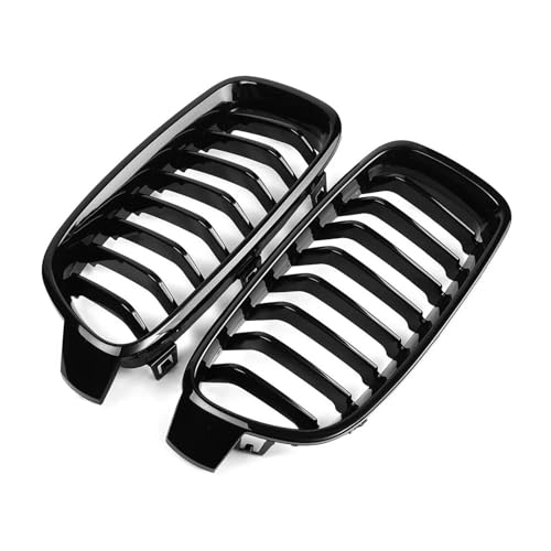 DZSJHGFDD Gitter Auto Frontstoßstange Racing Grille Grill Für 3er F30 F31 F35 F80 2012-2018 Paar Glänzend Schwarz Nierengrills Kühler von DZSJHGFDD