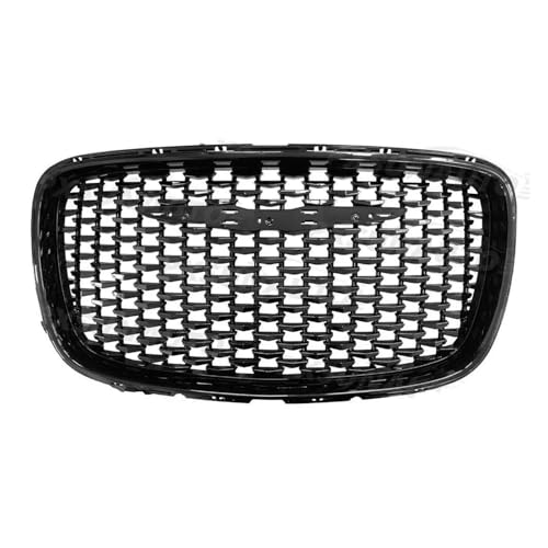 DZSJHGFDD Gitter Front Upper Hood Grille Grill Passt Für Chrysler 300 300C 2015-2019 Schwarz Air Intake Grille Auto Ornament Kühler von DZSJHGFDD