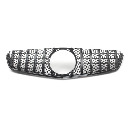 DZSJHGFDD Kühler Auto Frontstoßstange Racing Grill Billet Gril Für Mercedes Für Benz E Klasse W207 C207 Coupe 2009-2013 Tuning Zubehör Grill(Schwarz) von DZSJHGFDD