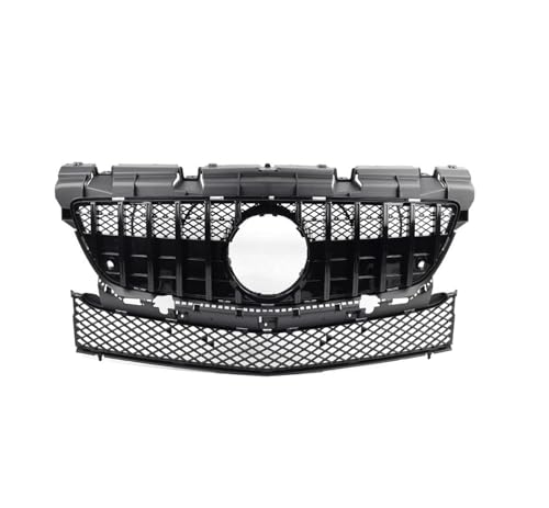 DZSJHGFDD Kühler Auto Frontstoßstange Racing Grill Kühlergrill Haube Für Mercedes Für Benz SLK Klasse R172 SLK200 SLK350 SLK250 2011-2016 Grill(Schwarz) von DZSJHGFDD