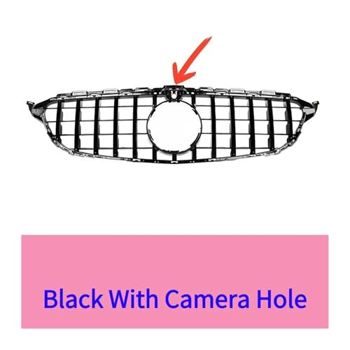DZSJHGFDD Kühler Front Kühlergrill Stoßstange Grill Mitte Gitter Einlass Mesh Für Mercedes Für Benz C W205 C205 S205 2014-2018 C180 C200 C250 Grill(B) von DZSJHGFDD