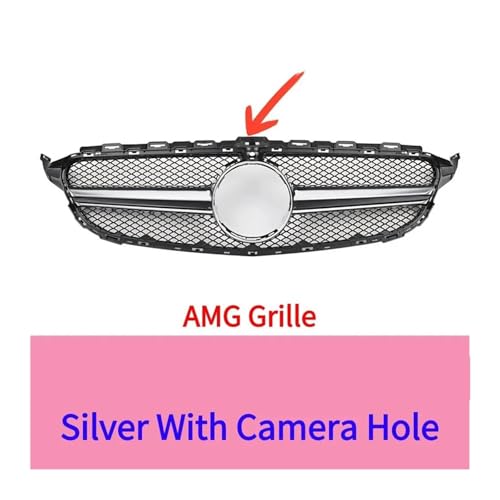 DZSJHGFDD Kühler Front Kühlergrill Stoßstange Grill Mitte Gitter Einlass Mesh Für Mercedes Für Benz C W205 C205 S205 2014-2018 C180 C200 C250 Grill(K) von DZSJHGFDD