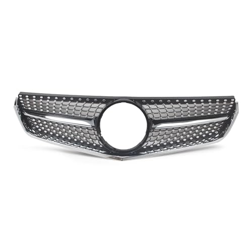 DZSJHGFDD Kühler Frontgrill Racing Grill Diamond Style für Mercedes für Benz E-Klasse W207 C207 Coupé 2009 2010 2011 2012 2013 Grill(Schwarz) von DZSJHGFDD