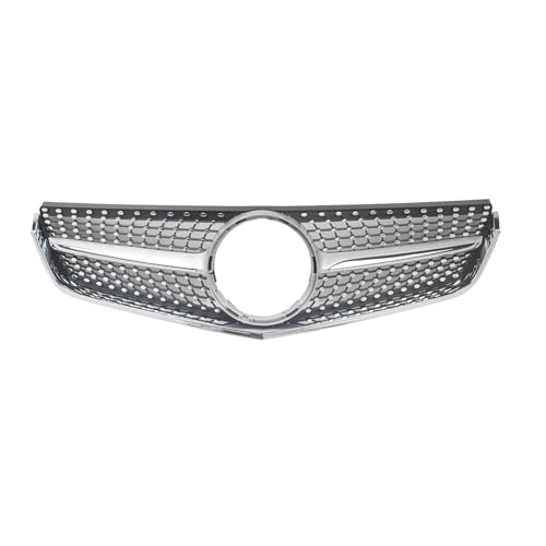 DZSJHGFDD Kühler Frontgrill Racing Grill Diamond Style für Mercedes für Benz E-Klasse W207 C207 Coupé 2009 2010 2011 2012 2013 Grill(Sliver) von DZSJHGFDD